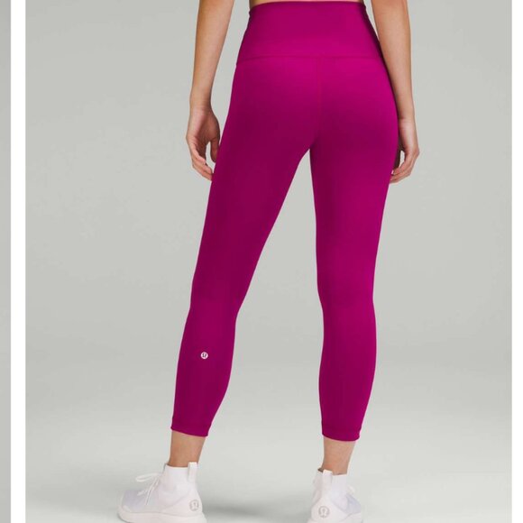 Lululemon Wunder Train High-Rise Leggings 23" - Pink - Size 6 - Picture 3 of 9